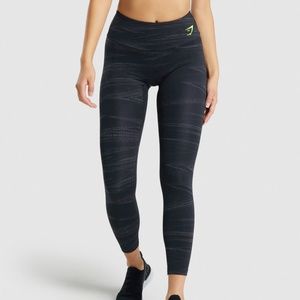 Gymshark - Zone Graphic Leggings Women's XXL - Black/Grey